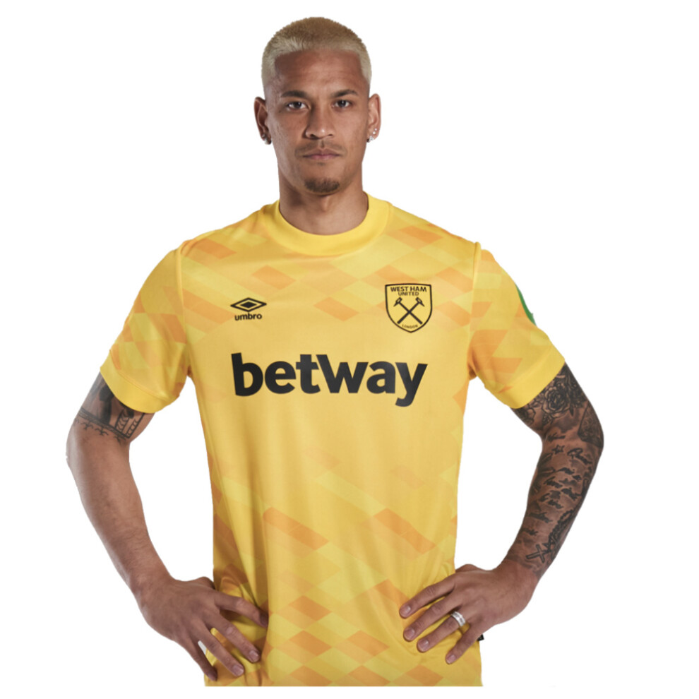 (L) 2024-2025 West Ham Goalkeeper Shirt (Yellow)