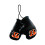 Fremont Die NFL Cincinnati Bengals 4"""" Mini-Boxhandschuhe 4"""" Schwarz/Teamfarben 1