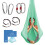Aum Active Aerial Yoga Hammock - Ανθεκτικός Ιμάντας Αέρα με Στραπς και Οδηγό Θέσεων 1