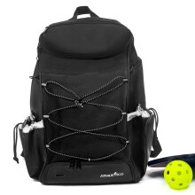 Athletico 35L Pickleball-Rucksack Pickleball-Taschen f r M nner oder Frauen, inklusive Pickleball-Ballhalter (schwarz)