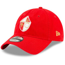 New Era NFL Core Classic 9TWENTY Historic Throwback Justerbar Hat Cap One Size Passer Alle (San Francisco 49ers Red)