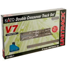 Kato USA Model Train Products V7 UNITRACK Dubbele Crossover Railset