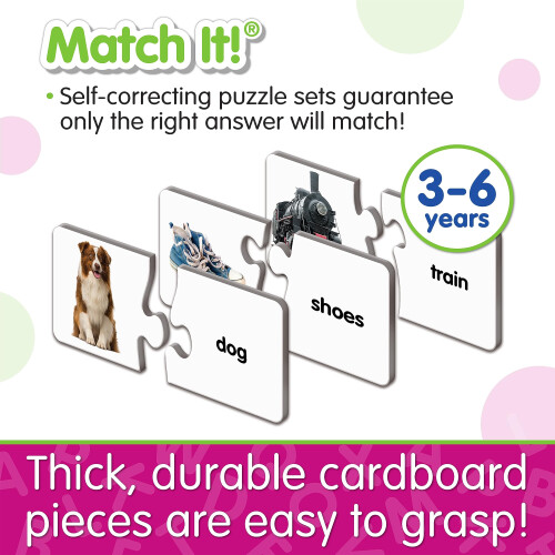 The Learning Journey: Match It! - Πρώτες Λέξεις - 30 Τεμάχια Αυτοδιορθωτικές Λέξεις με Εικόνες 2