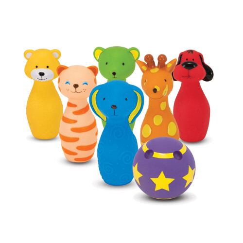 Melissa & Doug Melissa & Doug K's Kids Set Gioco Bowling con 6 Birilli e Pratica Valigetta