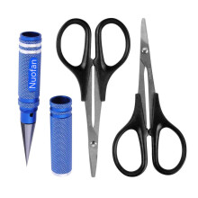 Nuofan 0-14mm RC Body Reamer Hole Puncher og buet saks og lige saks, der trimmer universelle v?rkt?jer, der er indstillet til RC Car Body Shell L