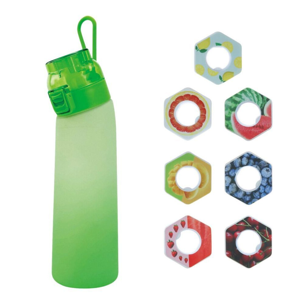 (green, One Size) 700ml Bottle, Update Water Bottle Up Set With 7 Capsules Drinking Straw,  Outdoor Water Bottle