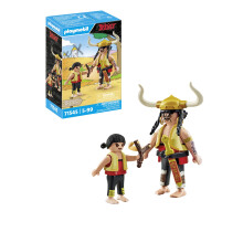 PLAYMOBIL Asterix 71545 Costa y Bravo and Pepe Bold Duo from The Asterix Universe Includes Sword and Slingshot Imaginative Toy for Ages 5 and Up