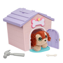 Little Live Pets My Puppy's Home Minis - Pink & Purple Home | Plush Toy & Kennel Playset. Build Your Puppy's Home Name Your Puppy & Surprise! Puppy A