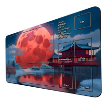 MTG Playmat Jtkszonyeg MTG TCG-hez 24 x 14 hvelykes Kereskedelmi krtyval tintzott jtkszonyegek troltskval Sima gumi felletu harci jtk