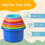 Tiny Tinker Stacking Cups Baby Toy Educational Cup Stacking Set 8-Pc Stackable Cups with Number Rainbow Nesting Cups for Babies 6-12 Months Stacking C 3