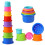Tiny Tinker Stacking Cups Baby Toy Educational Cup Stacking Set 8-Pc Stackable Cups with Number Rainbow Nesting Cups for Babies 6-12 Months Stacking C 1