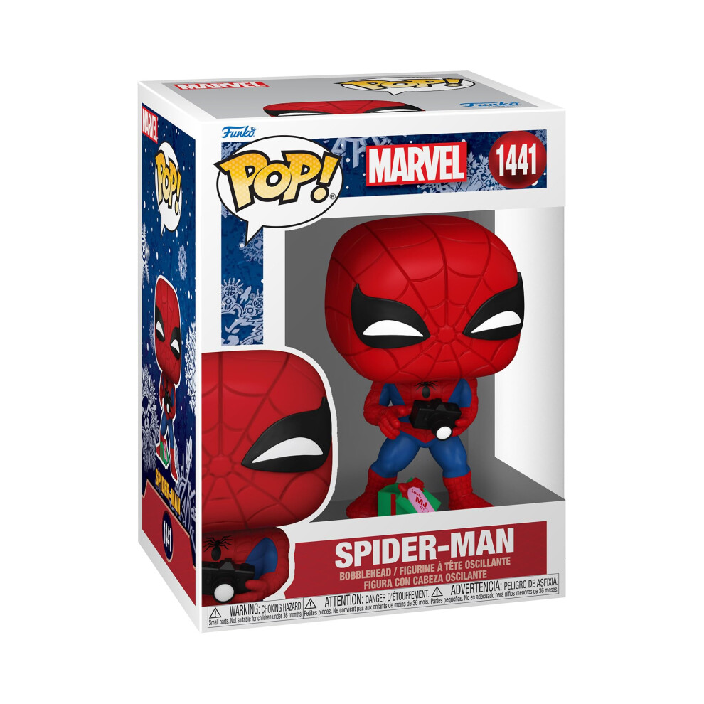Funko Pop! Marvel: Spiderman With Open Gift - Spider-Man - Marvel Comics - Collectable Vinyl Figure - Gift Idea - Official Merchandise - For Kids