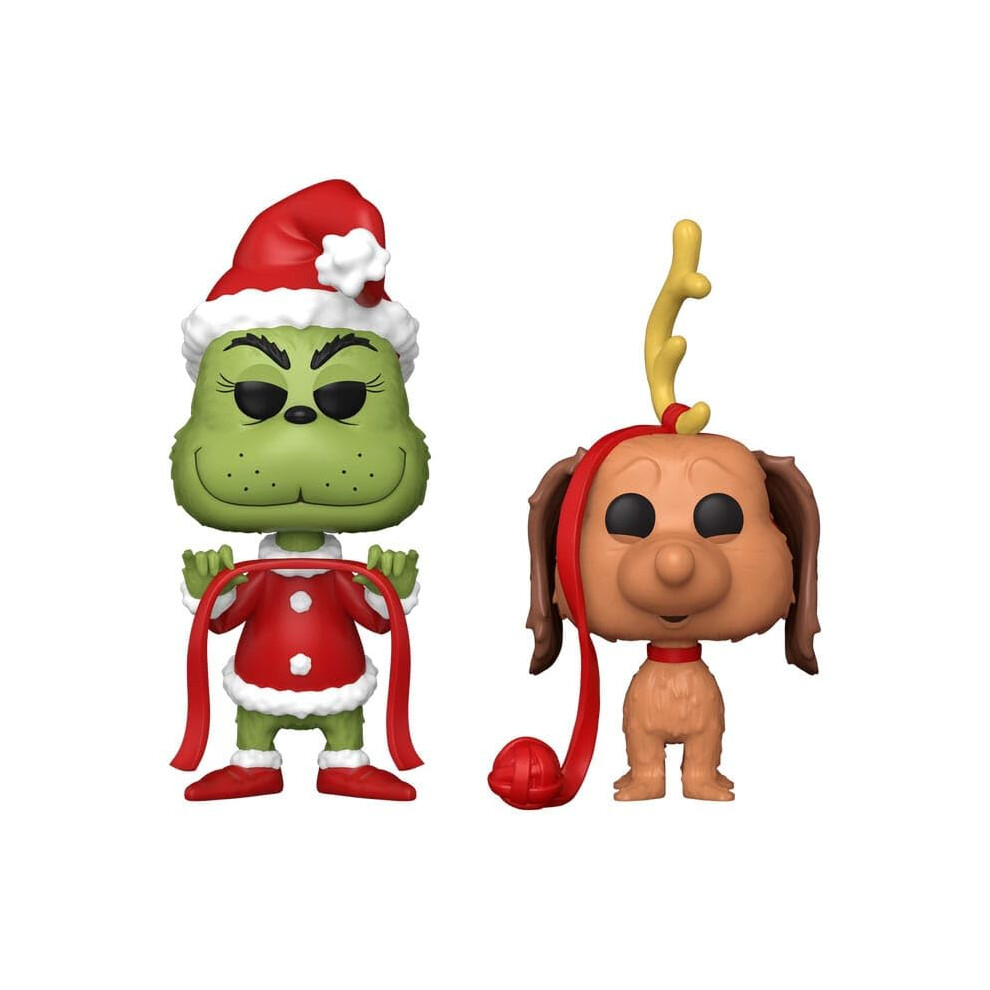 Funko Pop! Books: Htgsc - The Grinch With Max 2PK - How The Grinch Stole Christmas - Figura In Vinile Da Collezione - Idea Regalo - Merchandising Ufficiale - Giocattoli Per Bambini E Adulti-image