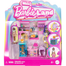 Barbie mini Barbieland Sammlertier-Haustier-Boutique Playset mit 1,5-Zoll-Puppen-Haustierprodukt Display Auschecken