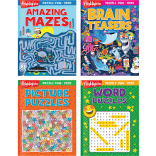 Fnypontok Puzzle Fun 2025 Rejtvnyknyvek 6 ves s annl idosebb gyerekeknek 4 knyvbol ll fejtrok tvesztok szrejtvnyek s mg tbb utazsbar