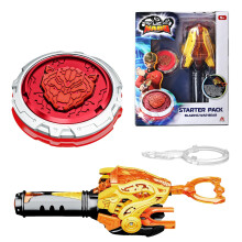 Infinity Nado Bey Battling Blade Toys Battle Set med Spinning Top & String Launcher Metal Brust Gyro Kids Gaver til drenge og piger alder 5+ flam