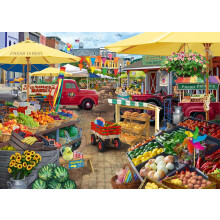 Wonder Forge Farmer's Market Day 1000 Piece Puzzle Puzzle pentru adul?i | Piese unice perfect potrivite | Imagini vibrante distractive | Amazon e