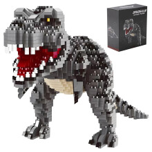 CSNRHG Dinosaurus Tyrannosaurus Rex Model Decor Micro Mini Blokken Velociraptor Bouwstenen Speelgoed Verjaardag voor leeftijd 6+ Kinderen Volwassenen