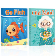 Kaartspellen Go Fish Old Maid Kaartspel voor kinderen Peuter 2 decks klassiek leuk kaartspel voor game-avonden en familiebijeenkomsten Geweldige cade