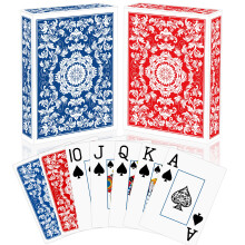 Spillekort Slag med kort Spillekort 2 pakke pokerkort Professionelt s?t Jumbo Index Stort tryk Spillekort til voksne Seniorer Kortspil til famili
