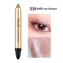 (C) Double Head Eye Shadow Stick, Pearl Light, Fine , Three-dimensional Sleeping Silkworm, Decorate And Form High Gloss Eye Shadow