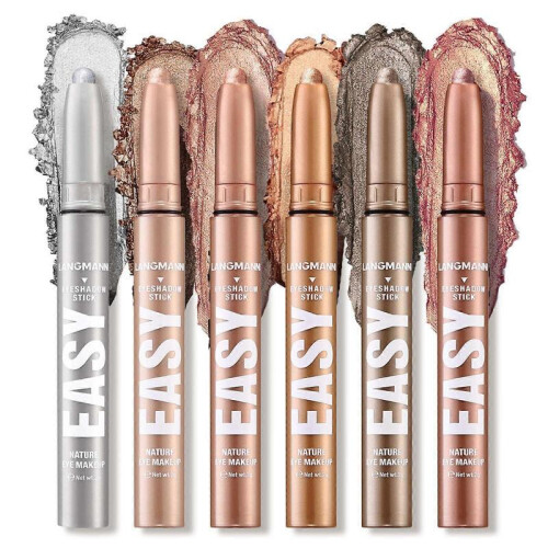 (B) 6-Piece Eyeshadow Pen Set: Multi-color eyeshadow that's natural and long-lasting. 2