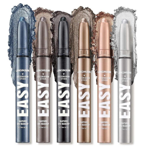 (E) 6-Piece Eyeshadow Pen Set: Multi-color eyeshadow that's natural and long-lasting. 2