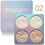(B) New Makeup Face Powder 4 Colors Bronzer Highlighter Powder 1