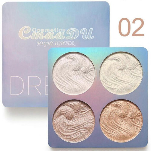 (B) New Makeup Face Powder 4 Colors Bronzer Highlighter Powder