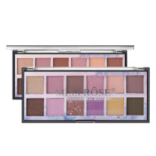 (O) 12-Color Earth Color Beauty Eyeshadow Pearly Matte Long Lasting Makeup Eyeshadow
