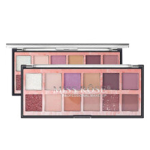 (M) 12-Color Earth Color Beauty Eyeshadow Pearly Matte Long Lasting Makeup Eyeshadow