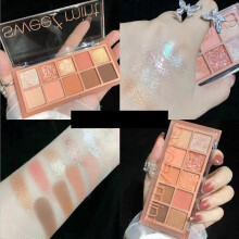 (P) 10 Color Eyeshadows Pearlescent Matte Shimmering Student Makeup