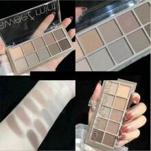 (R) 10 Color Eyeshadows Pearlescent Matte Shimmering Student Makeup