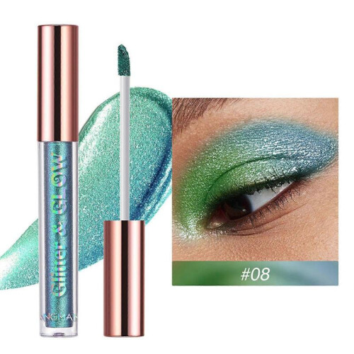(H) Shiny Liquid Eye Shadow Psychedelic Pearl Eye Shadow Liquid Lip Gloss 20ml