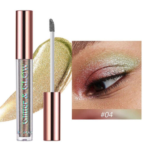 (D) Shiny Liquid Eye Shadow Psychedelic Pearl Eye Shadow Liquid Lip Gloss 20ml