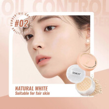 (B) Oil Control Face Powder, Matte Smooth Setting Powder Makeup, Long Lasting Finishing Powder, Lightweight Face Cosmetics, Cruelty-fre 8g