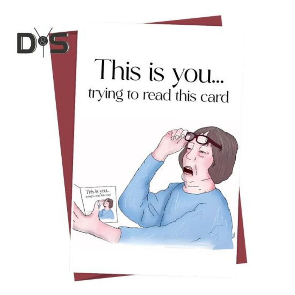 (as the picture, F) Happy Birthday Card Greeting Card with Printed Spoof Words Patterns Anniversary Card with Envelope Gag Gift for Husband Boyfriend Girlfriend Wife