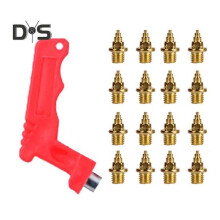 (as the picture, H) 100 Pcs Track Spikes Carbon Steel Track And Cross Country Shoe Spikes with Spike Wrench for Sprinting Sports Running Shoes