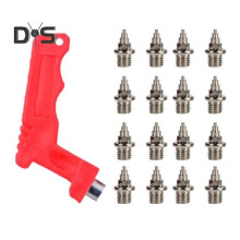 (as the picture, C) 100 Pcs Track Spikes Carbon Steel Track And Cross Country Shoe Spikes with Spike Wrench for Sprinting Sports Running Shoes