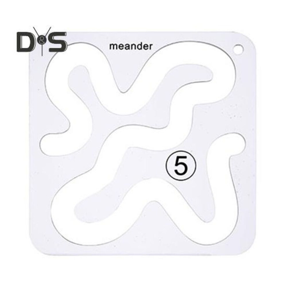 (as the picture, J) 1 Set Acrylic Quilting Template Free Motion Quilting Ruler Diy Hollow Quilting Frame Stencil Guide Industrial Domestic Sewing Machine Sewing Supplies