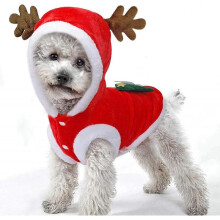 Pet Dog Christmas Clothes Costume, Dog Clothes for Small Medium Dogs and Cats,L