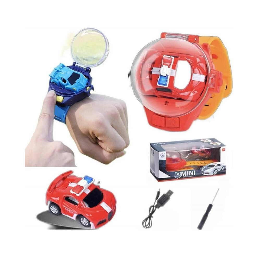Nouvelle montre de voiture télécommandée, mini jouets de voiture télécommandée de dessin animé, montre de course