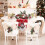Christmas Table Runner, Christmas Table Runner Snowman Flower Rectangle Tablecloth Table Placemat 3