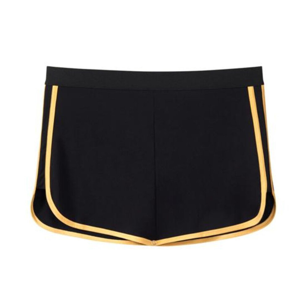 (black, 3XL) Yousheng Men Shorts Underwear With Triangle Lining Elastic Waist Double-layer Design 3-in-1 Pants Briefs Culottes Boxer Briefs