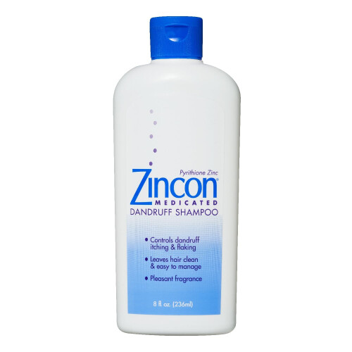 Shampoo Anticaspa Medicado Zincon 8 oz (Pacote de 4)