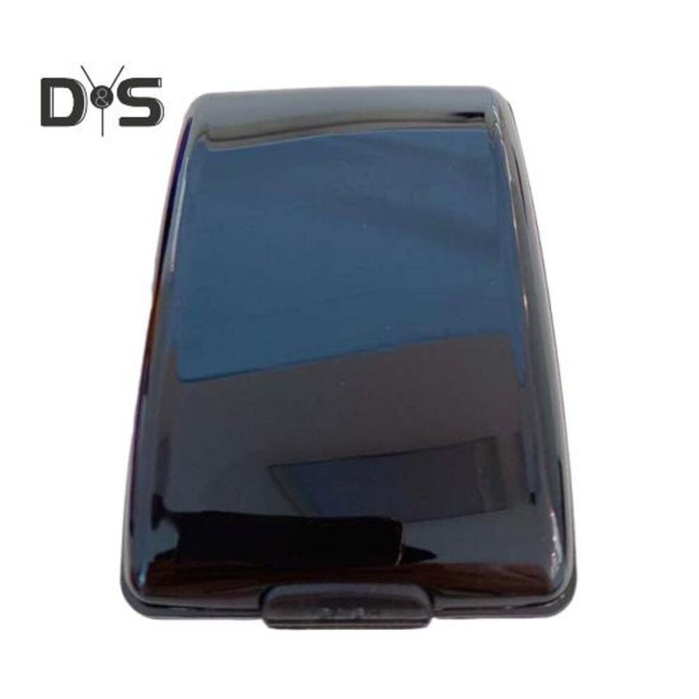 (black) Card Box Rfid Blocking Anti-theft Wallet Clip Credit Cards Holder Multi-functional Bifold Id Case Compact Cards Cash Coins Keys Organizer