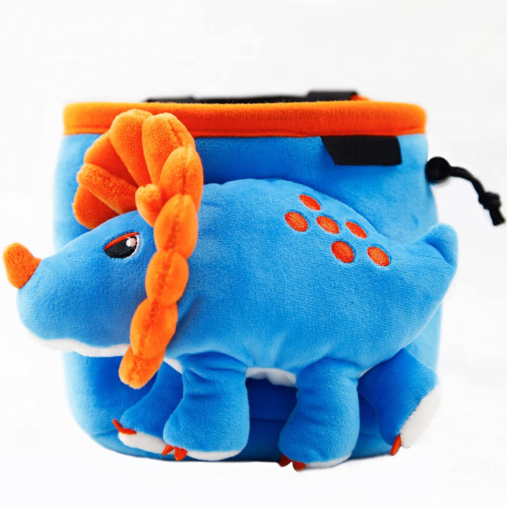 YYVertical | Dinosaure en sac     magn   sie pour l'escalade (Triceratops bleu)