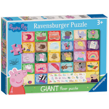 Ravensburger Peppa Pig Abeceda 24-dielne obrovsk podlahov puzzle pre deti od 3 rokov - Vzdel vacie hracky pre batolat