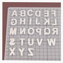 Grobuchstaben aus Metall, Stanzformen fr die Kartenherstellung, Stanzformen fr Grobuchstaben, Grobuchstaben, Abc's Stanzformen (A-Z)-AN107