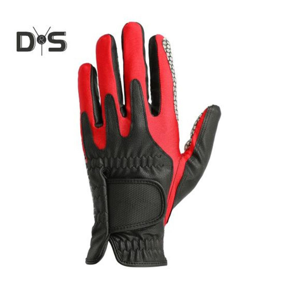 (as the picture, 23) Golf Gloves Faux Leather Non-slip Left Hand Golf Glove Good Grip Golf Accessory For Men Women Golfer